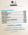 Nessma Café menu